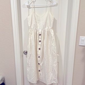 Brand New Without tag. Oak+Fort white dress. Size S